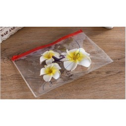 Customized high quality Transparent Matte Waterproof Pencil Bag PVC Flat Pocket