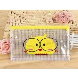 Customized high quality Print PVC Pencil Mesh Bag with Custom Size