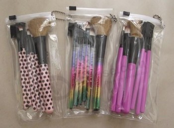 Customized high quality Simple Design PVC Brush Bag with Ziplock