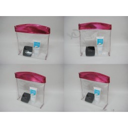 Customized high quality Simple Clear Zippper PVC Packing Bag