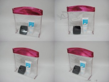 Customized high quality Simple Clear Zippper PVC Packing Bag