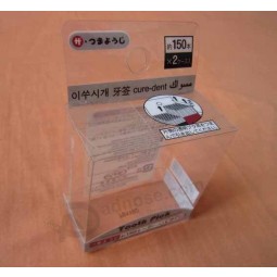 Customized high quality Hot Sales Custom Print Clear PVC Fold Packaging Box