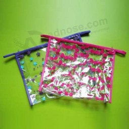 定制高品质oem便宜塑料拉链PVC文具袋