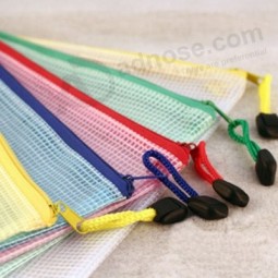 Wholesale Customized high-end Durable Fashion PVC Net Stationery Bag