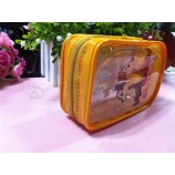 Eco personalizzato di alta qualità- Stampa personalizzata friden carina borsa in Pvc giallo con piping