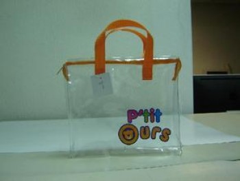 Customized high quality Clear PVC Supermarket Promotional Packing Bag