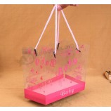 2017 주문을 받아서 만들어진 고품질 새로운 Pvc 플라스틱 휴대용 선물 부대