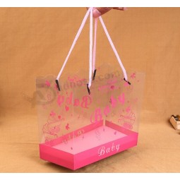 2017 주문을 받아서 만들어진 고품질 새로운 Pvc 플라스틱 휴대용 선물 부대