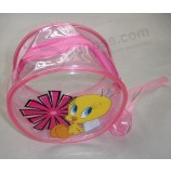 定制高品质透明印花PVC圆筒包带拉链