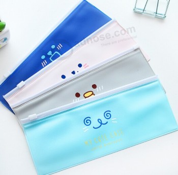 Customized high quality Cute Sprout Side of The Bag Containing Environmental PVC Stationery Bag