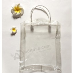 Aangepaste hoge kwaliteit Pvc transparante plastic hand-Gemaakt geschenkzakken gemaakt