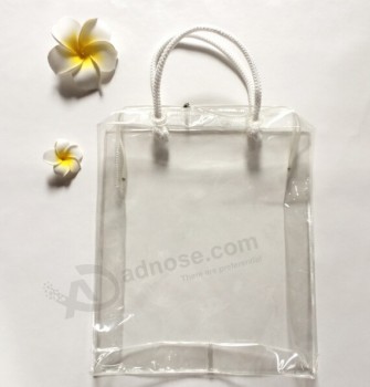 Customized high quality PVC Transparent Plastic Hand-Made Gift Bags Made