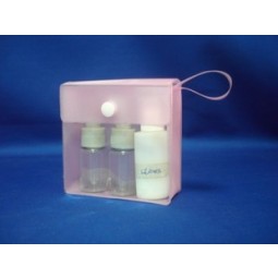 Op maat gemaakte cosmetische doos van hoge kwaliteit met heldere knop Pvc