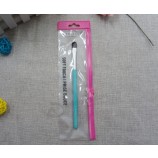 定制高品质PVC透明化妆笔袋厚色拉链袋