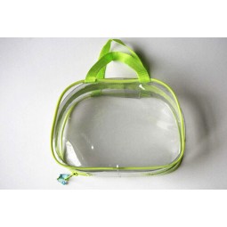 En gros personnalisé haute qualité sac de fermeture à glissière de sac de Pvc sac d'os en plastique transparent