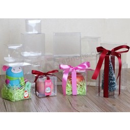 Groothandel aangepaste hoge kwaliteit Pvc transparante doos kerst kleine geschenkdoos