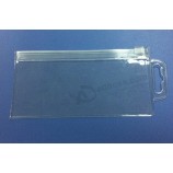 批发定制高品质便携式PVC孔挂袋透明塑料拉链袋