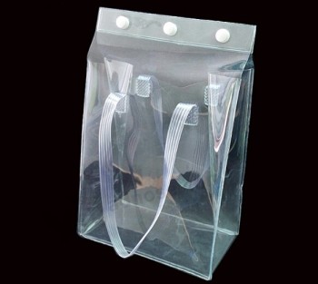 Atacado personalizado de alta qualidade verde plástico PVC portátil sacos de embalagem de alimentos