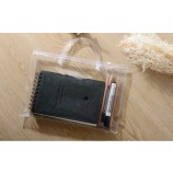 Bolsa personalizada de alta calidad de engrosamiento de alta calidad del bolso de plástico transparente del Cloruro de polivinilo del Logotipo de la bolsa de plástico