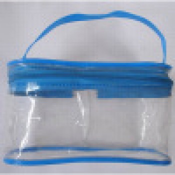 卸売カスタマイズ高品質エコ-ハンドル付きのフレンドリーな透明なPvcバッグ