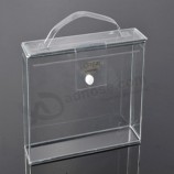 En gros personnalisé de haute qualité éco-Amical aucun sac transparent de document de Pvc de rupture avec la trappe