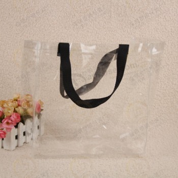 卸売カスタマイズされた高品質の透明なPvcバッグ化粧品バッグワインバッグギフトバッグハンドバッグ