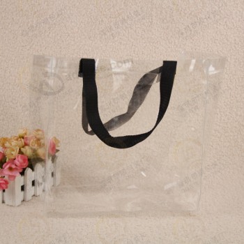 Wholesale Customized Size Logo PVC Plastic Flat-Mouth Packaging Bags