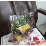 批发定制高品质旅行PVC透明游泳包单肩包沙滩包