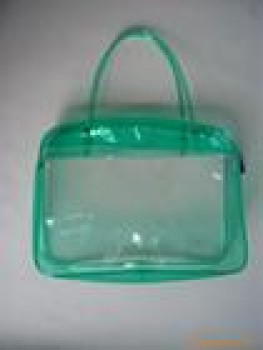 卸売カスタマイズされた高品質のOEM熱シールデザインのロゴプラスチック製のジッパーのPvcハンドバッグ