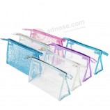 Op maat gemaakt hoog-Einde travel transparantere toilettassen waterdichte Pvc strandtas