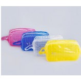 Op maat gemaakt hoog-Einde doorzichtige Pvc-handtas met ritssluiting