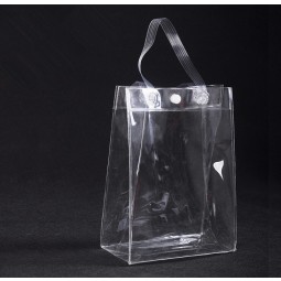 Alto personalizado-Design de amostra final saco de mão de PVC claro saco promocional