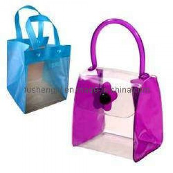 Customized high-end OEM Gift Packing Fashion PVC Handle Bag