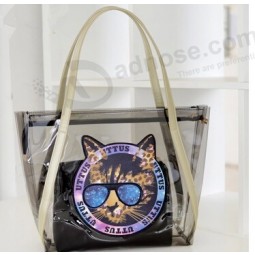 2017 Personalizado alto-Final hermoso bolso de Cloruro de polivinilo para damas