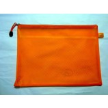 Personalizado alto-Bolsa de malla con cierre de cremallera duradera de Cloruro de polivinilo
