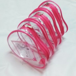 Alta personalizzato-Sacchetto di paxkaging della gelatina del Pvc della radura di alta qualità del oem di estremità