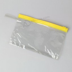 Haut personnalisé-Fin oem clair sac de document de Pvc avec la taille adaptée aux besoins du client