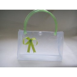 Alta personalizzato-Sacchetto di plastica in Pvc trasparente con manico