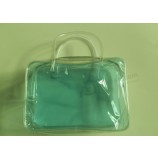 批发定制高-最终可回收透明PVC手提袋购物袋手袋
