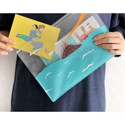 Haut personnalisé-Fin sac de Pvc de protection de l'environnement sac de document de dessin animé migPasn