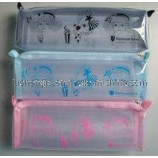 Customized high-end Eco-Friendly Sewing Printing PVC Pencil Bag for Childrens