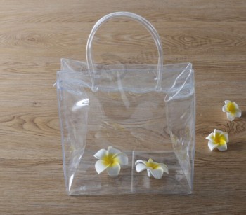 Op maat gemaakt hoog-Einde milieuvriEindeelijke doorzichtige plastic Pvc-handtas