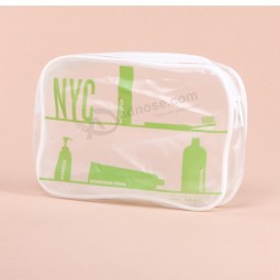 Op maat gemaakt hoog-Einde oem promotionele schoonheid duidelijke Pvc rits cosmetische pouch met aangepaste Logo