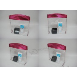Haut personnalisé-Fin Pasuveau design Achats imperméable à l'eau claire sac cosmétique Pvc