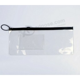 Haut personnalisé-Fin zip recyclable transparent sac ziplock avec Logo personnalisé