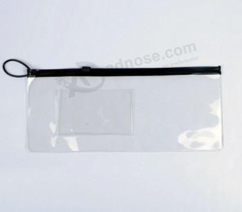Personalizado alto-Final bolsa de ziplock transparente reciclable de Cloruro de polivinilo con Logotipo personalizado
