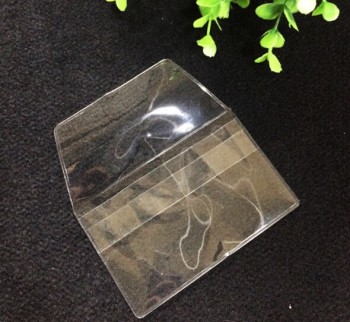 Haut personnalisé-Extrémité transparente mini eva enveloppe sac sac de rangement sac de papeterie