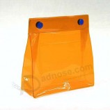 2017 Haut personnalisé-Fin sac cosmétique Pvc écologique avec des fermetures à bouton