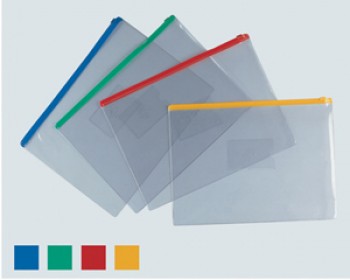 Customized high-end Eco-Friendly Transparent File PVC Zipper Bag