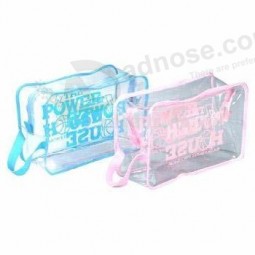 Customized high-end Reusable Eco-Friendly Custom Clear Vinyl Cosmetic Bag